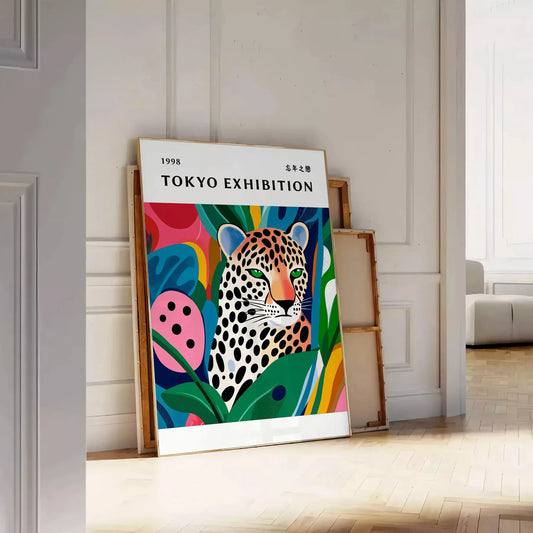 space Woman Yayoi Kusama 7 poster vibrant green orange hues art piece unique style modern lovers sizes A4 cm A0 decor